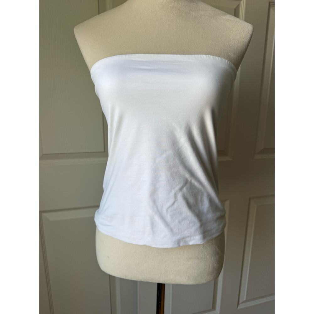 & Other Stories Stockholm Atelier‎ White Strapless Tube Top S Capsule Festival